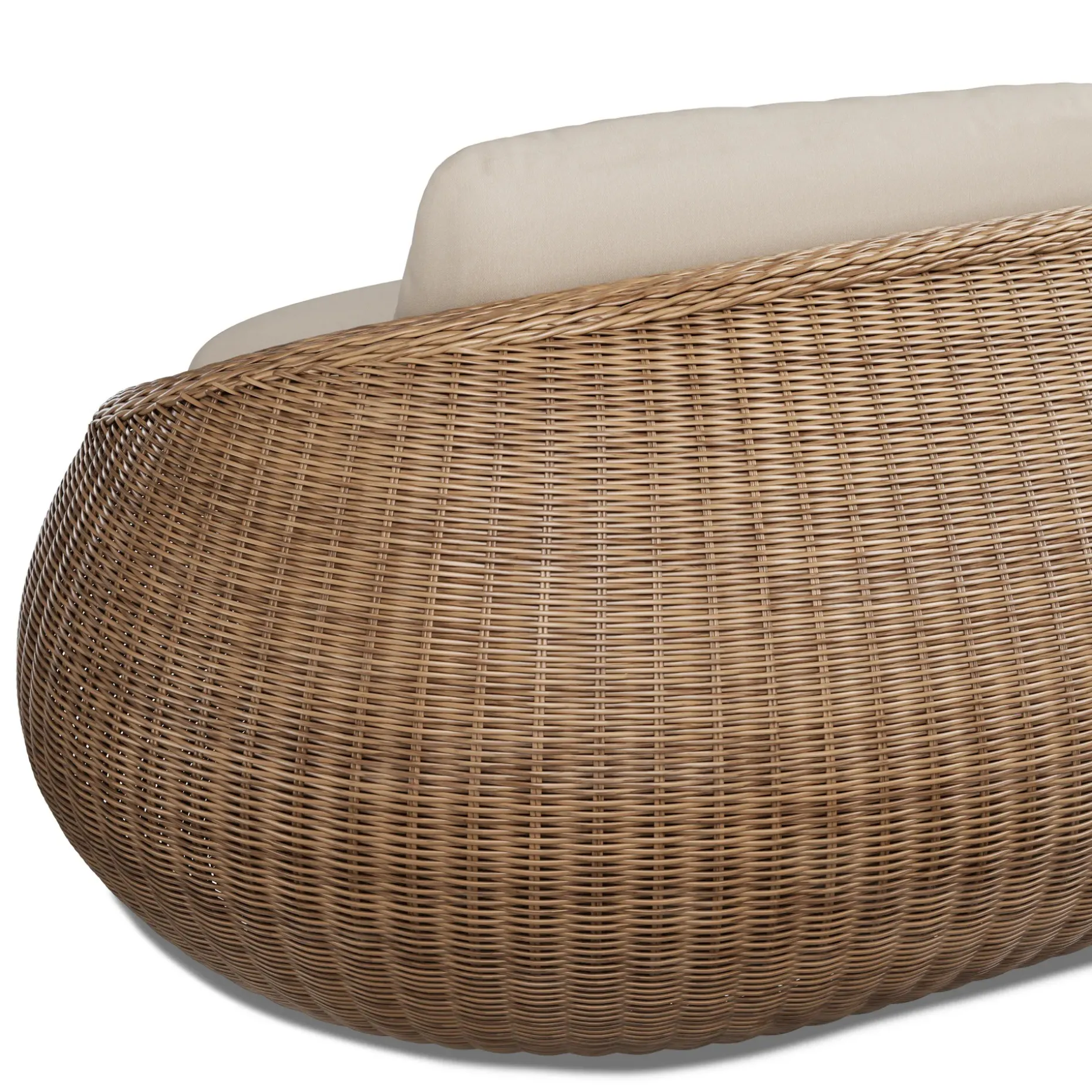 Avila 85.5" Outdoor Sofa - Dravite Ivory