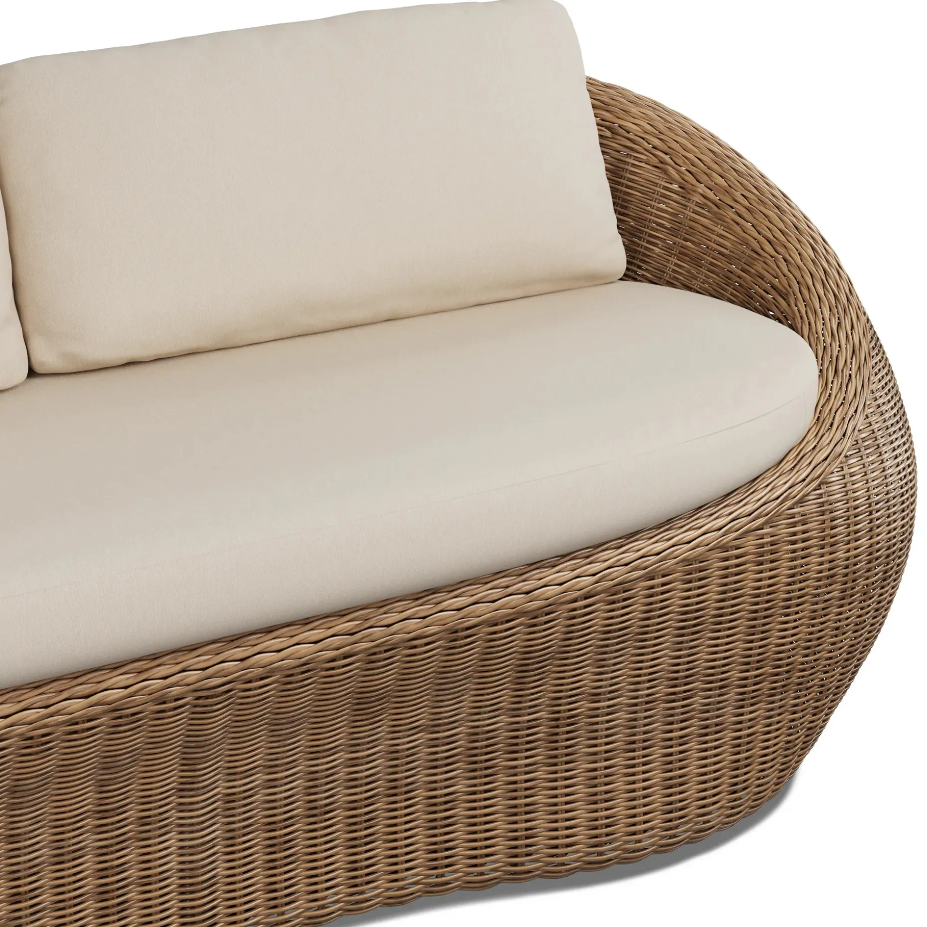 Avila 85.5" Outdoor Sofa - Dravite Ivory