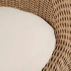 Avila Outdoor Swivel Chair Set - Dravite Ivory
