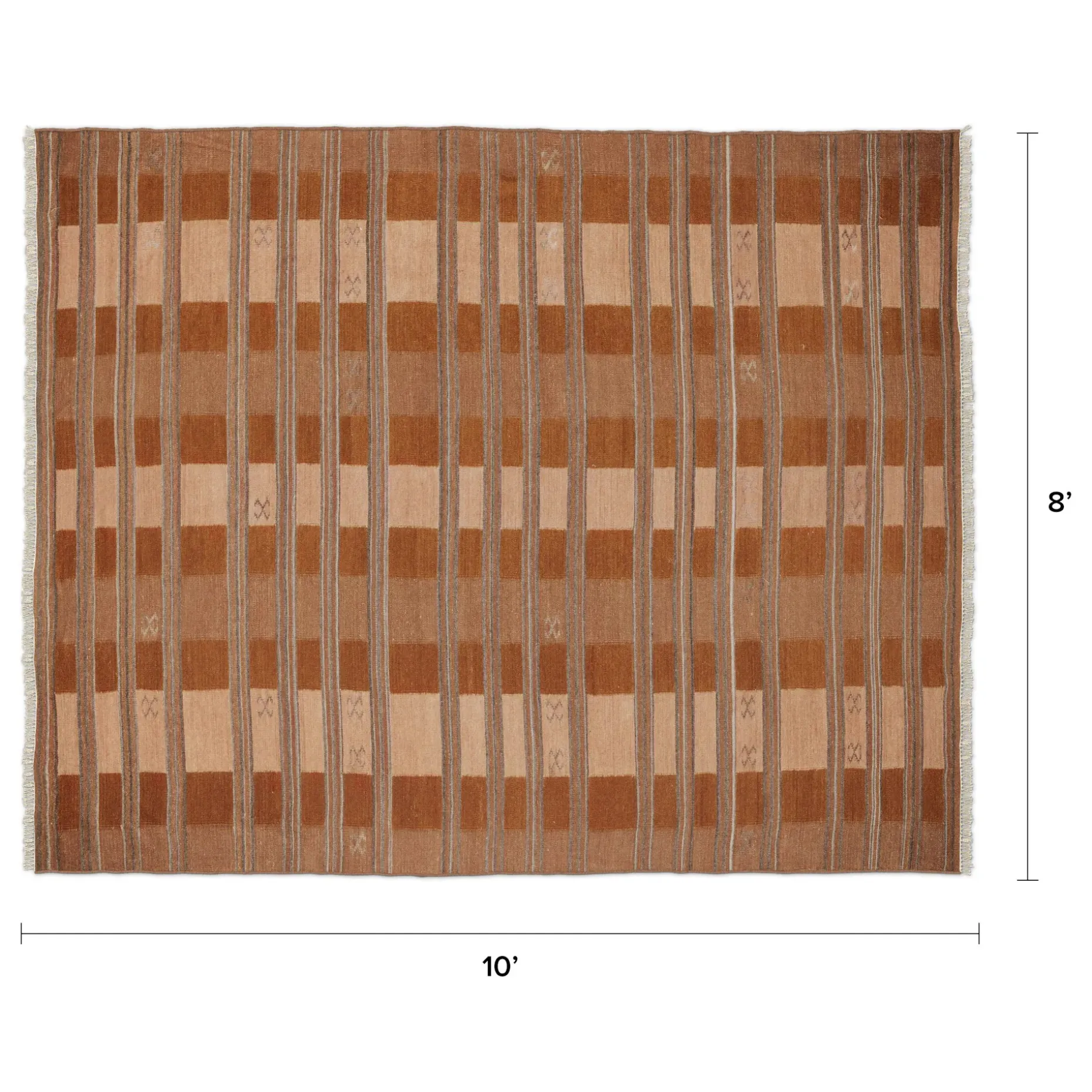 Aymer 8 x 10 Rug - Copper