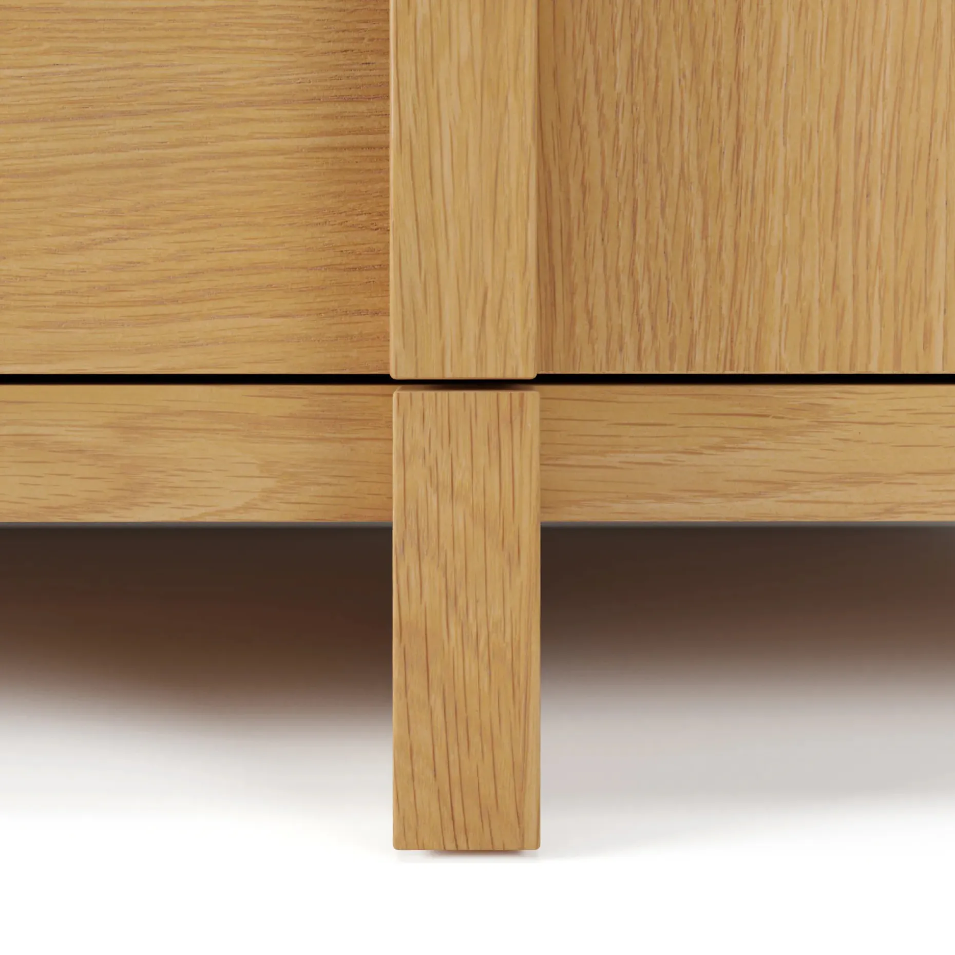 Ayra 6-Drawer Double Dresser - Natural Oak