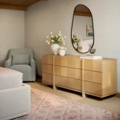 Ayra 6-Drawer Double Dresser - Natural Oak