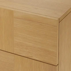 Ayra 6-Drawer Double Dresser - Natural Oak