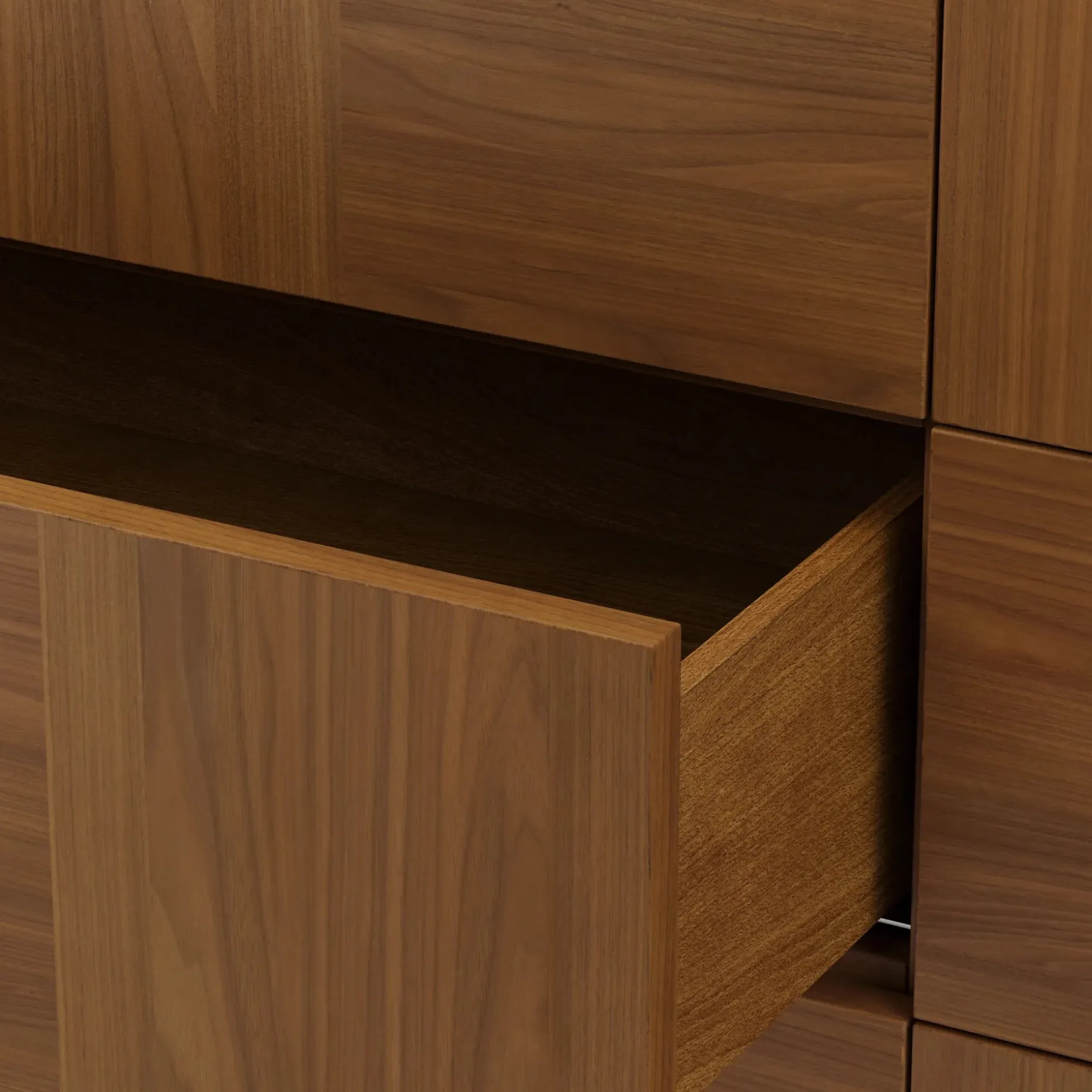 Ayra 6-Drawer Double Dresser - Walnut
