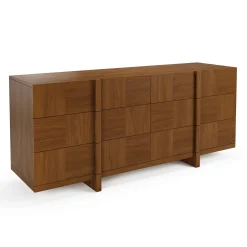 Ayra 6-Drawer Double Dresser - Walnut