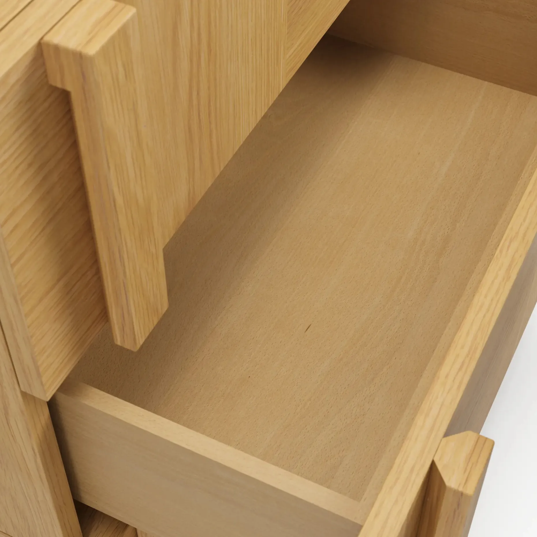 Ayra 2-Drawer Nightstand - Natural Oak