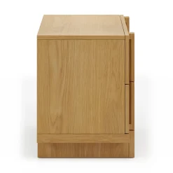 Ayra 2-Drawer Nightstand - Natural Oak