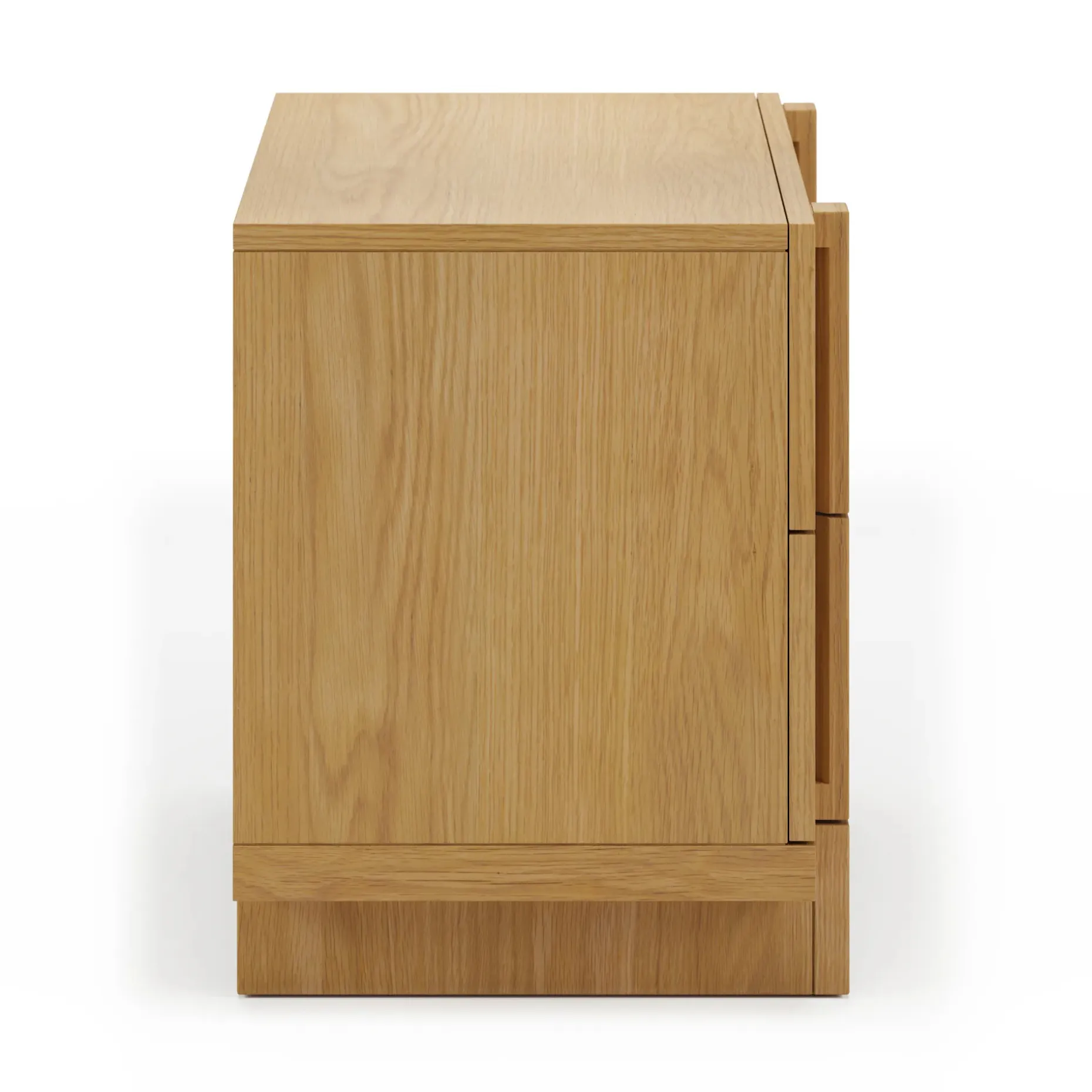 Ayra 2-Drawer Nightstand - Natural Oak