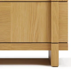 Ayra 2-Drawer Nightstand - Natural Oak