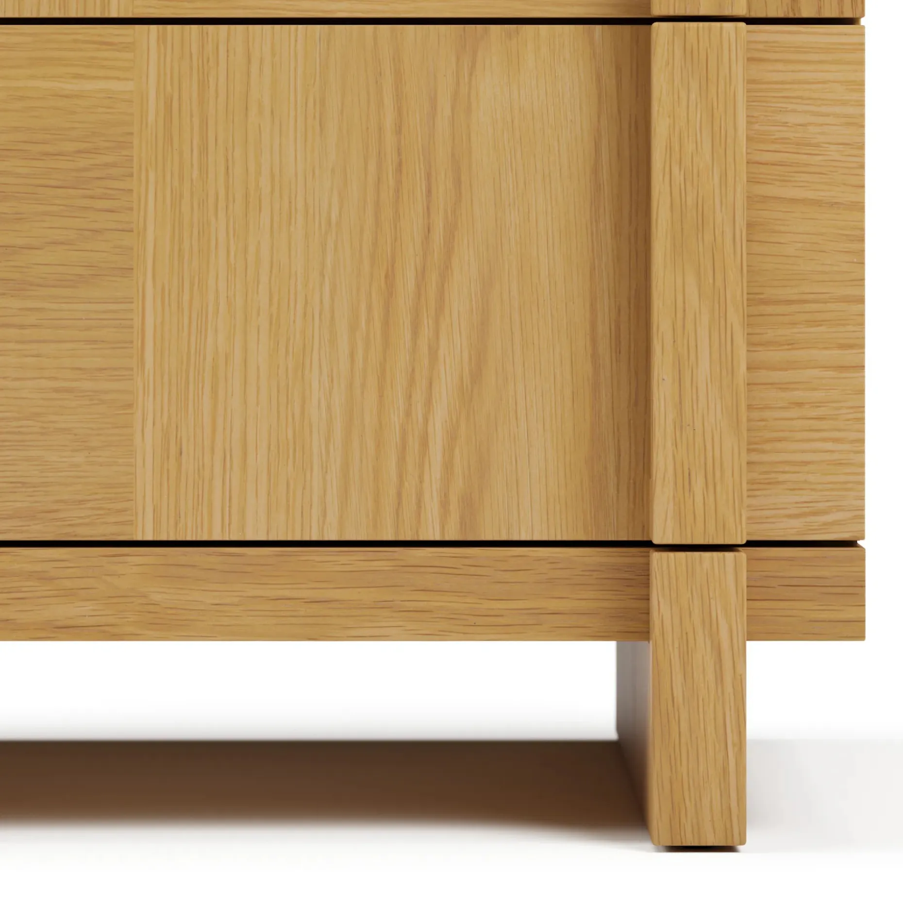 Ayra 2-Drawer Nightstand - Natural Oak
