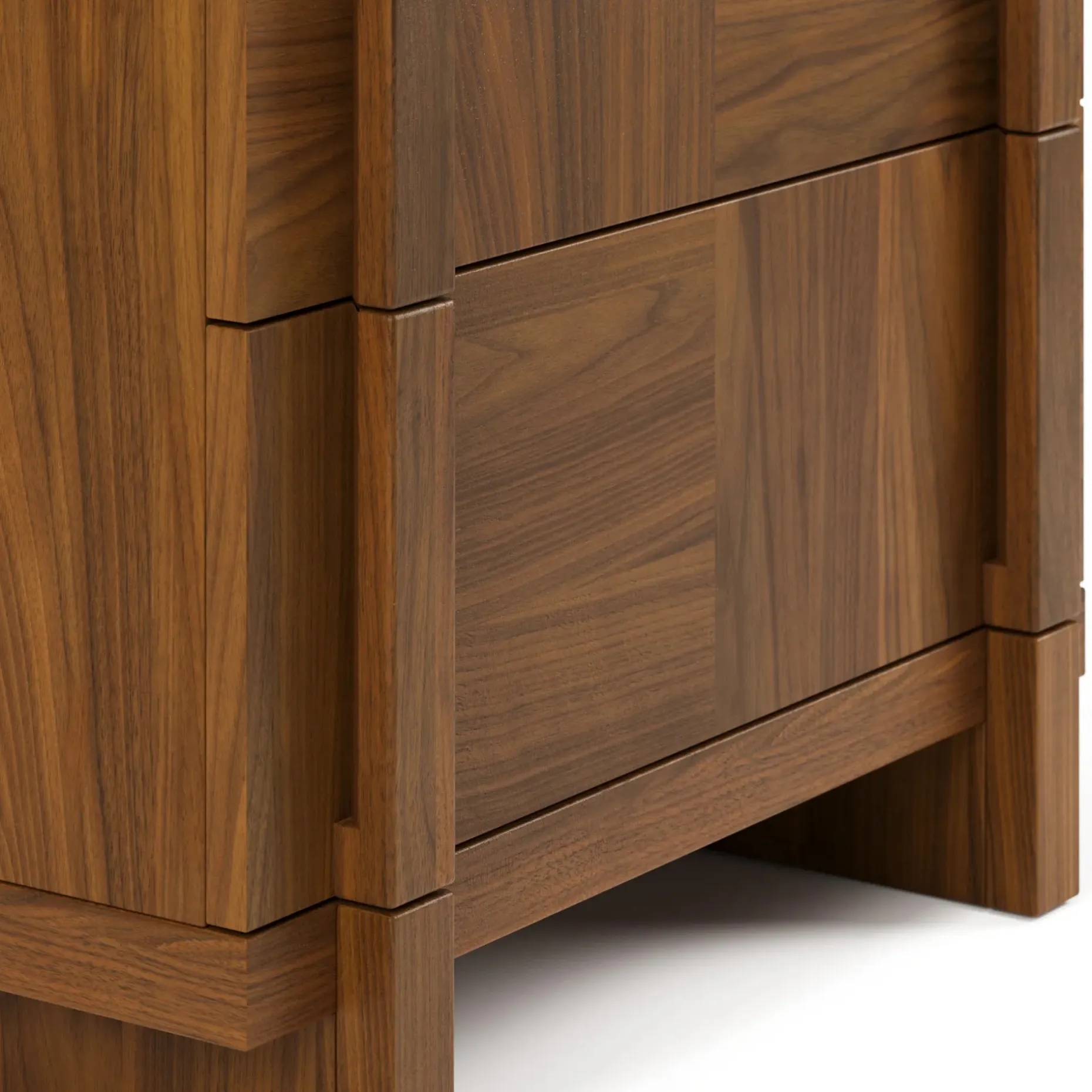 Ayra 2-Drawer Nightstand - Walnut