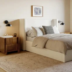 Ayra 2-Drawer Nightstand - Walnut