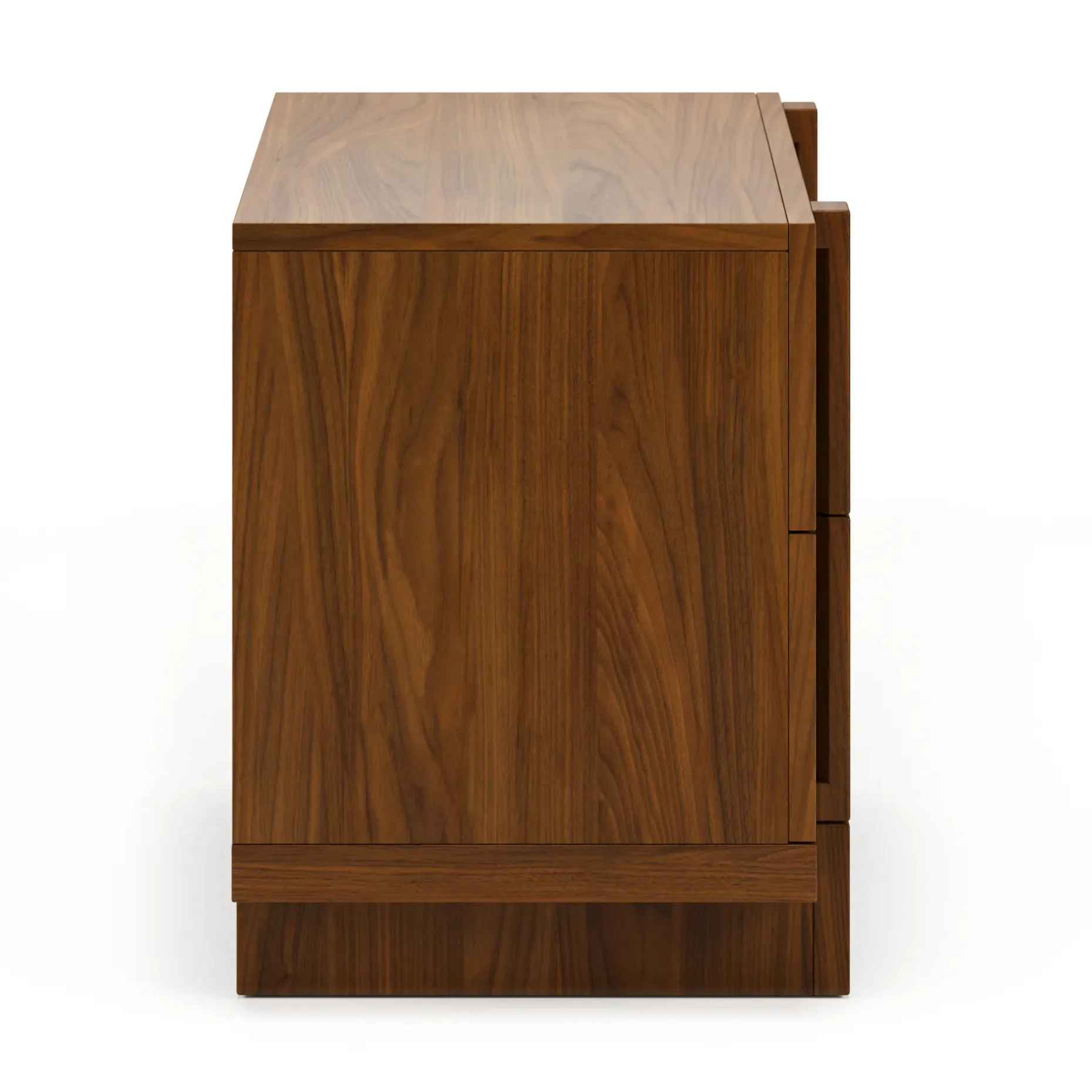 Ayra 2-Drawer Nightstand - Walnut