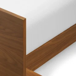 Ayra King Bed and Nightstand Set - Walnut