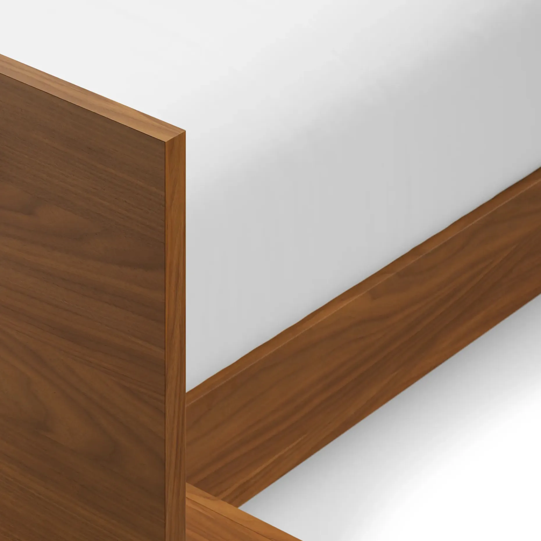 Ayra King Bed and Nightstand Set - Walnut