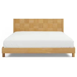 Ayra King Bed - Natural Oak