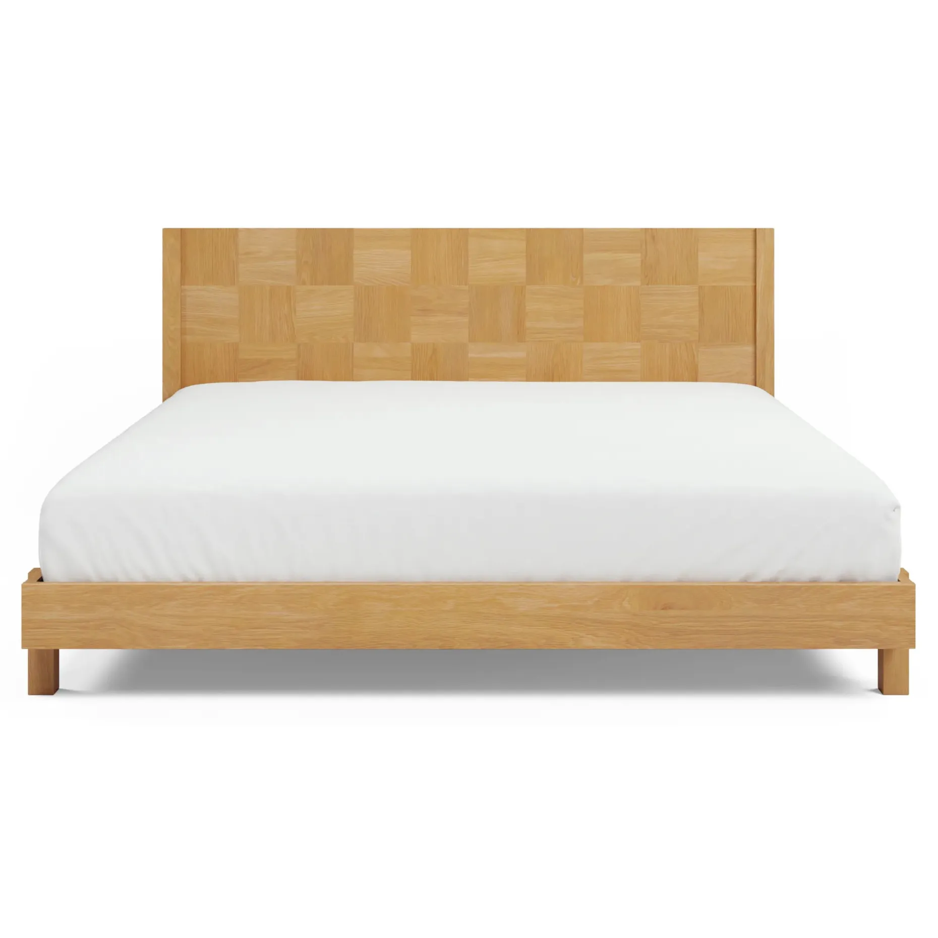 Ayra King Bed - Natural Oak