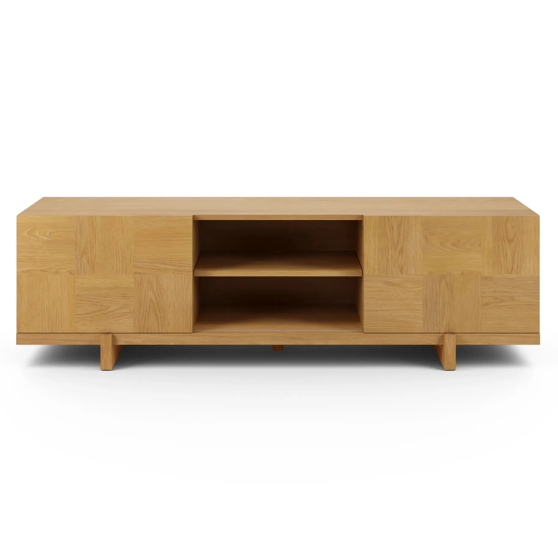 Ayra 70" Media Unit - Natural Oak