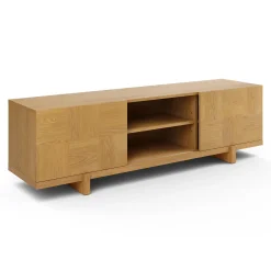 Ayra 70" Media Unit - Natural Oak