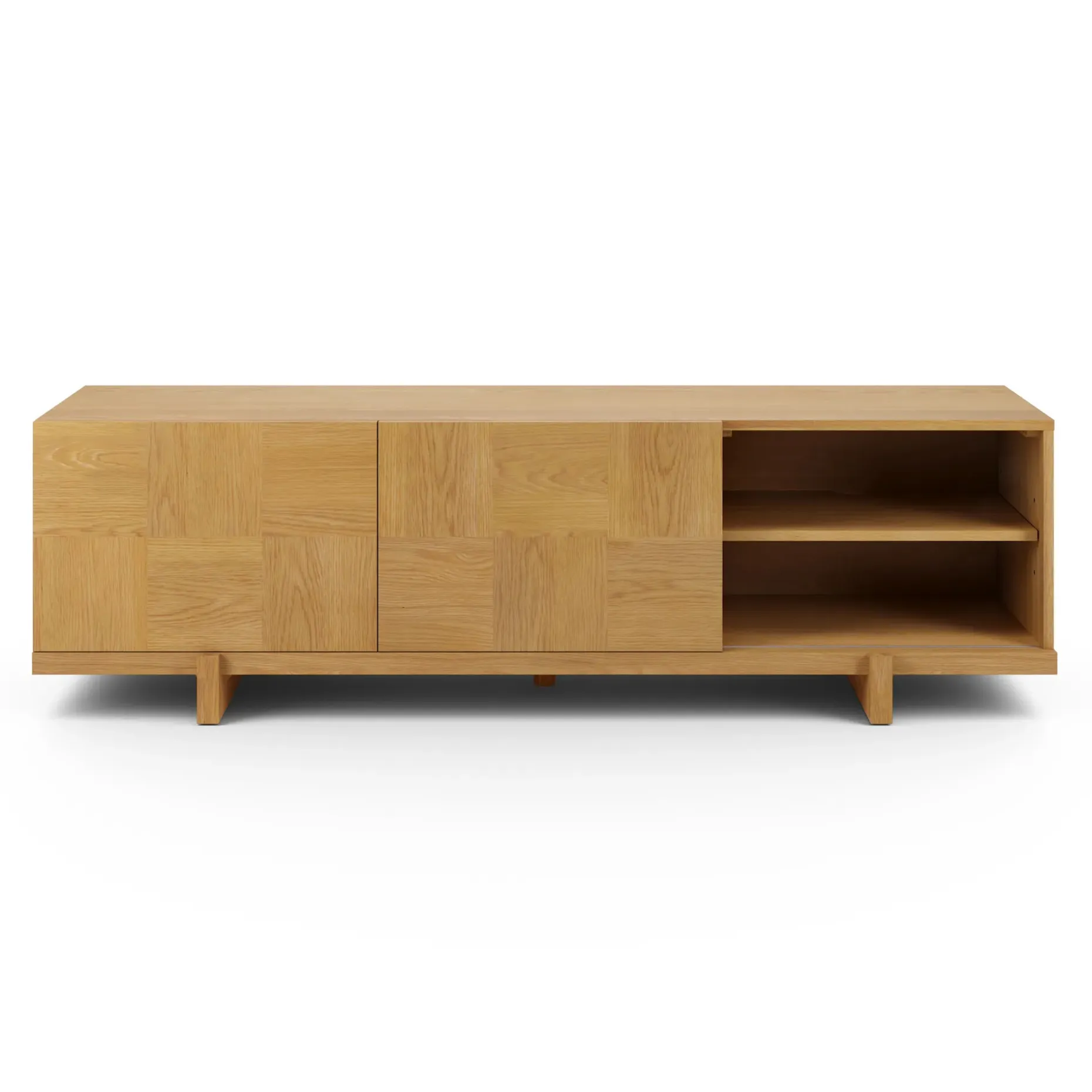 Ayra 70" Media Unit - Natural Oak