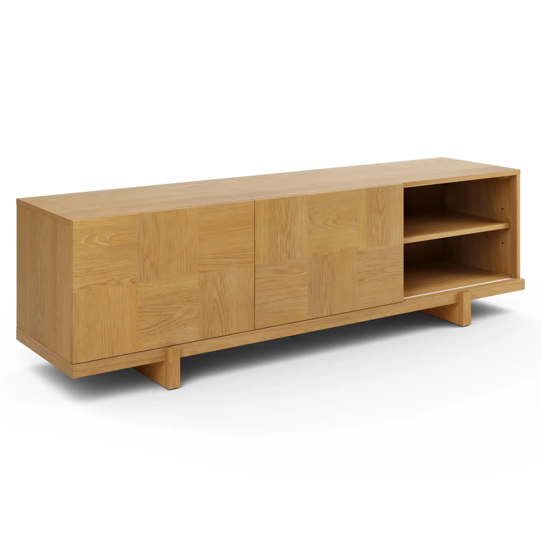 Ayra 70" Media Unit - Natural Oak