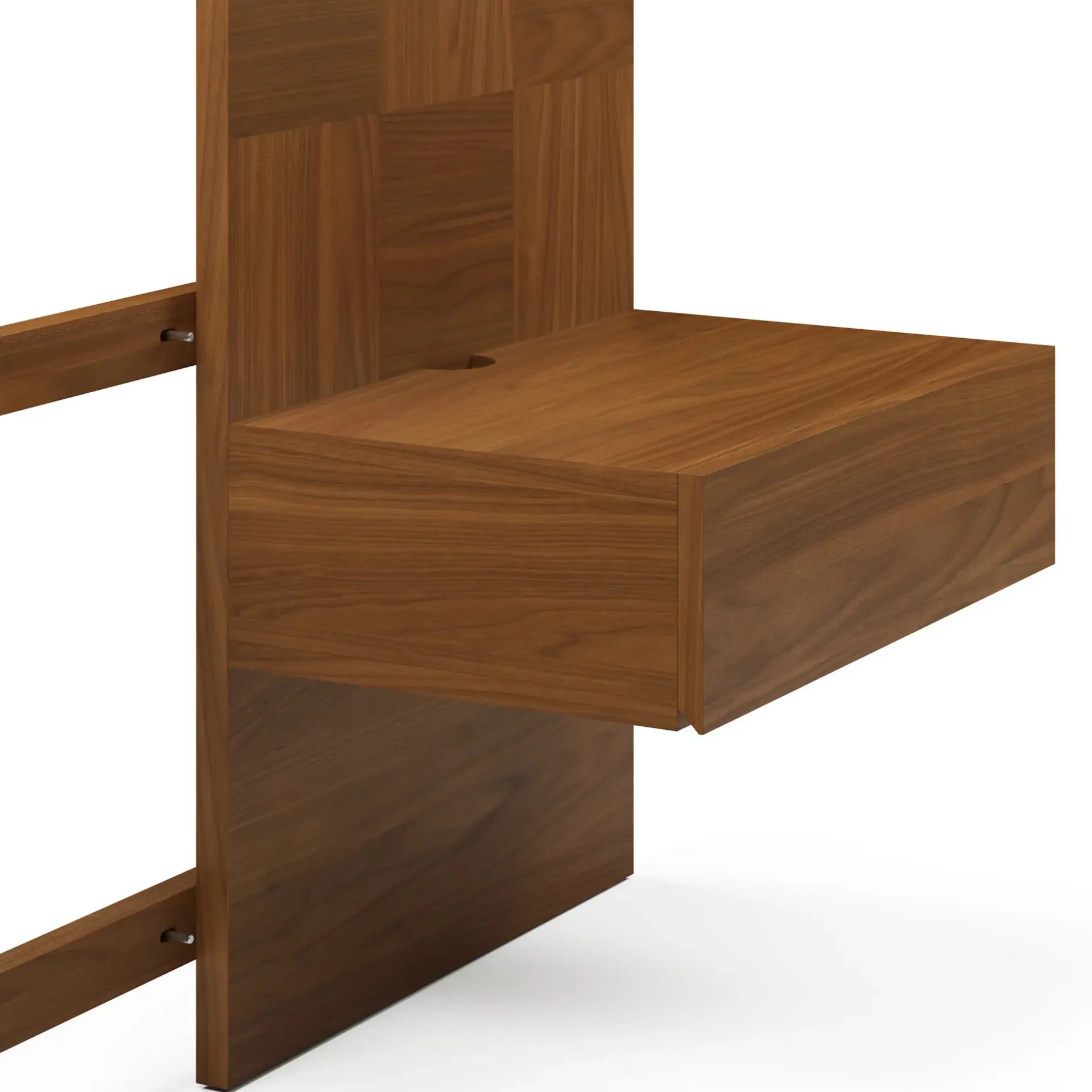 Ayra Nightstand Extension Set - Walnut