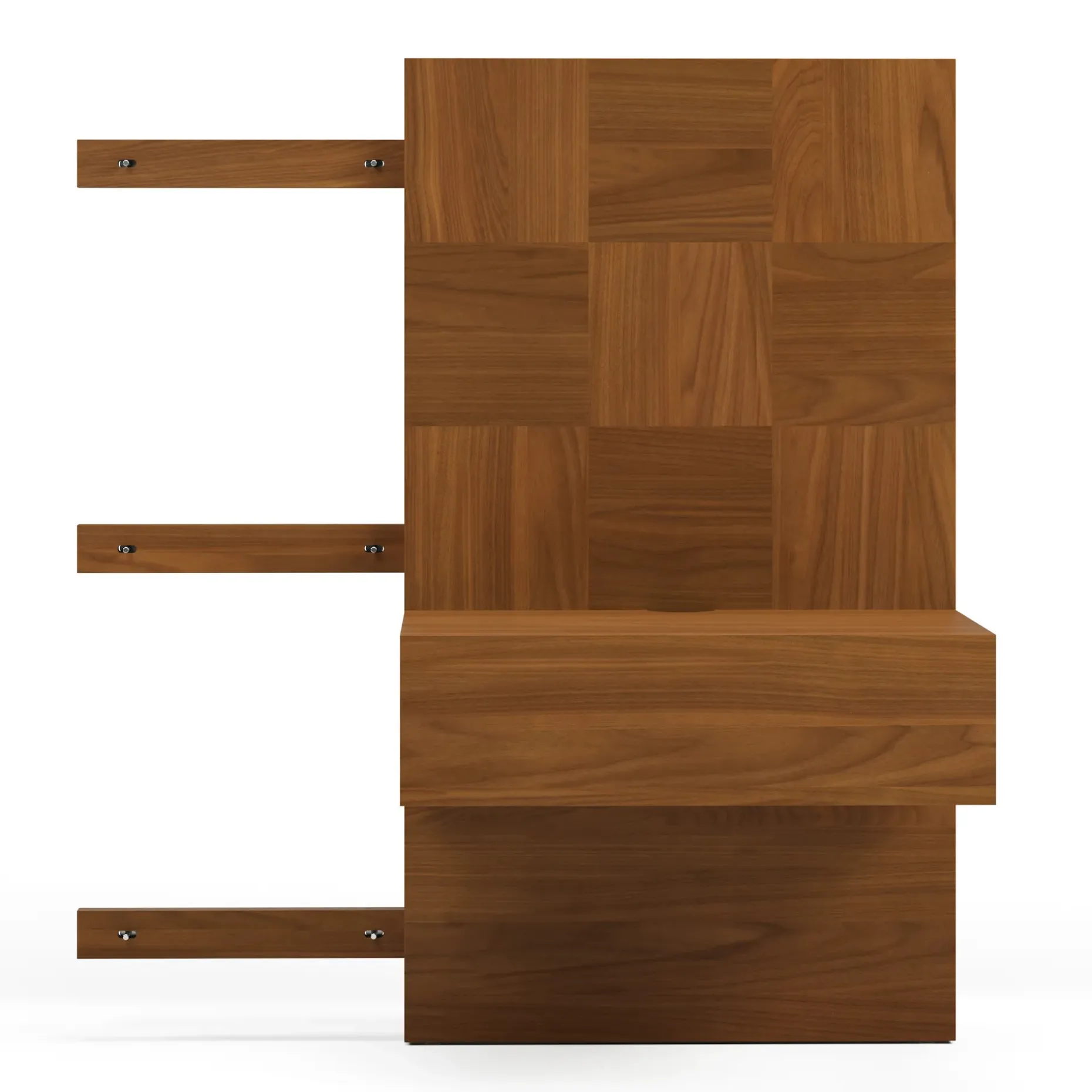 Ayra Nightstand Extension Set - Walnut
