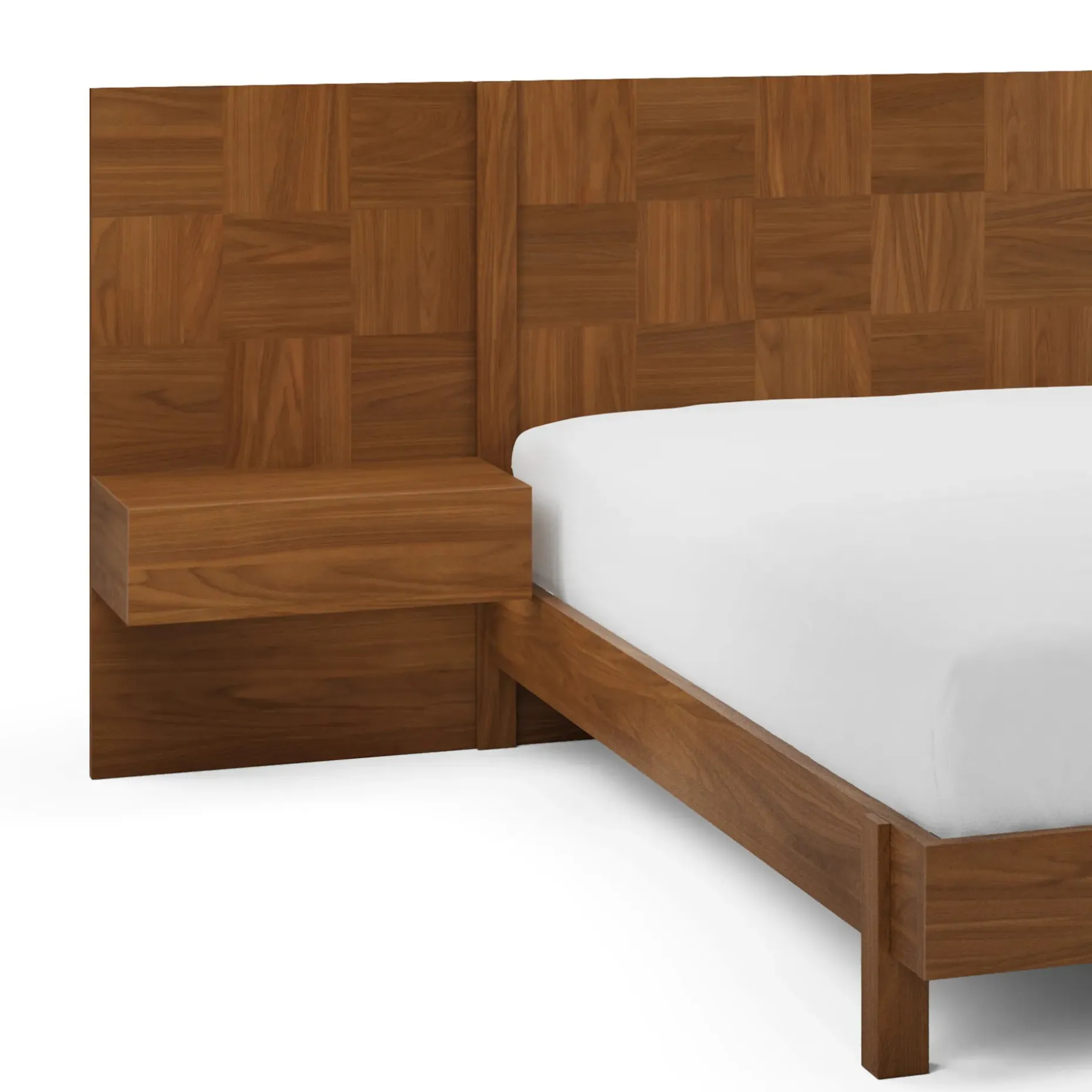 Ayra Nightstand Extension Set - Walnut