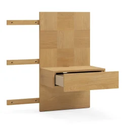 Ayra Nightstand Extension Set - Natural Oak