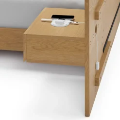 Ayra Nightstand Extension Set - Natural Oak