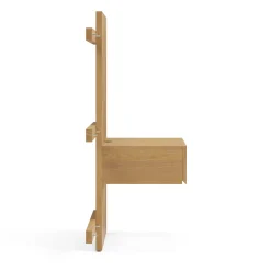 Ayra Nightstand Extension Set - Natural Oak