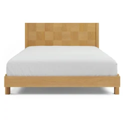 Ayra Queen Bed - Natural Oak