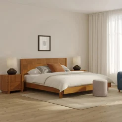 Ayra Queen Bed - Walnut