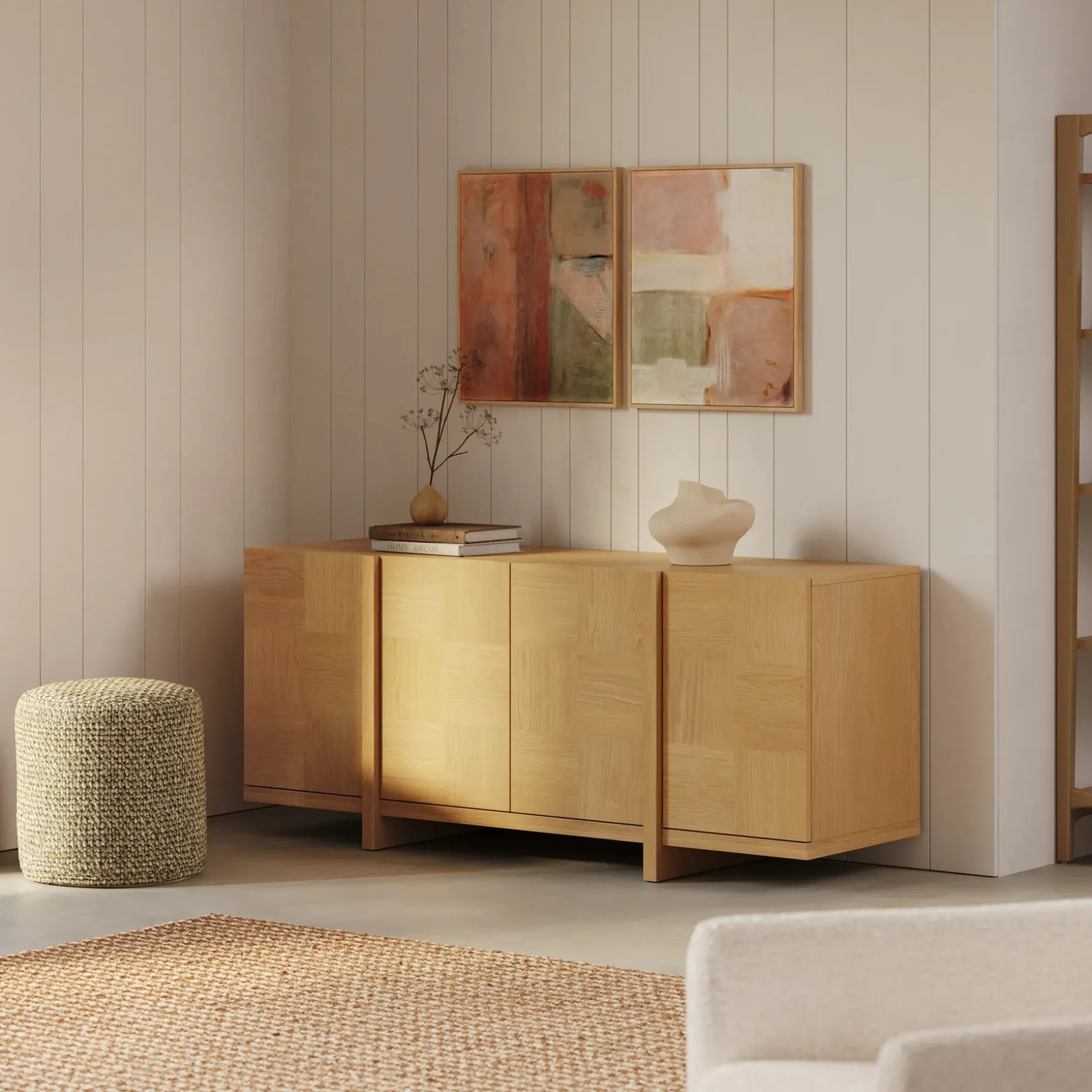 Ayra 66" Sideboard - Natural Oak