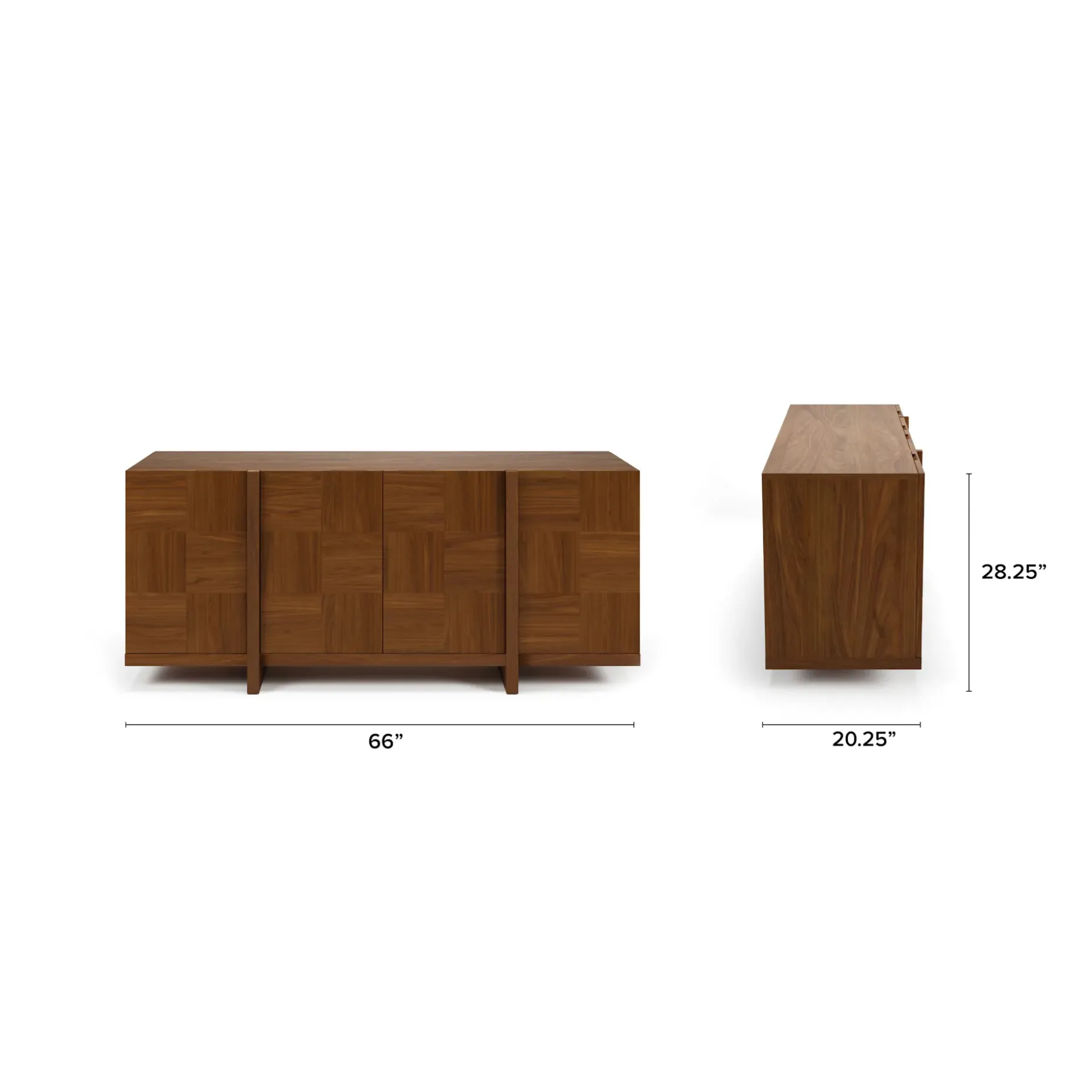 Ayra 66" Sideboard - Walnut
