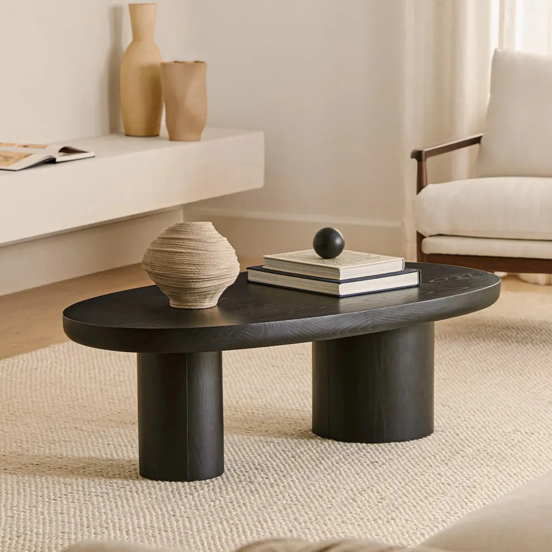 Baarlo 46" Coffee Table - Black