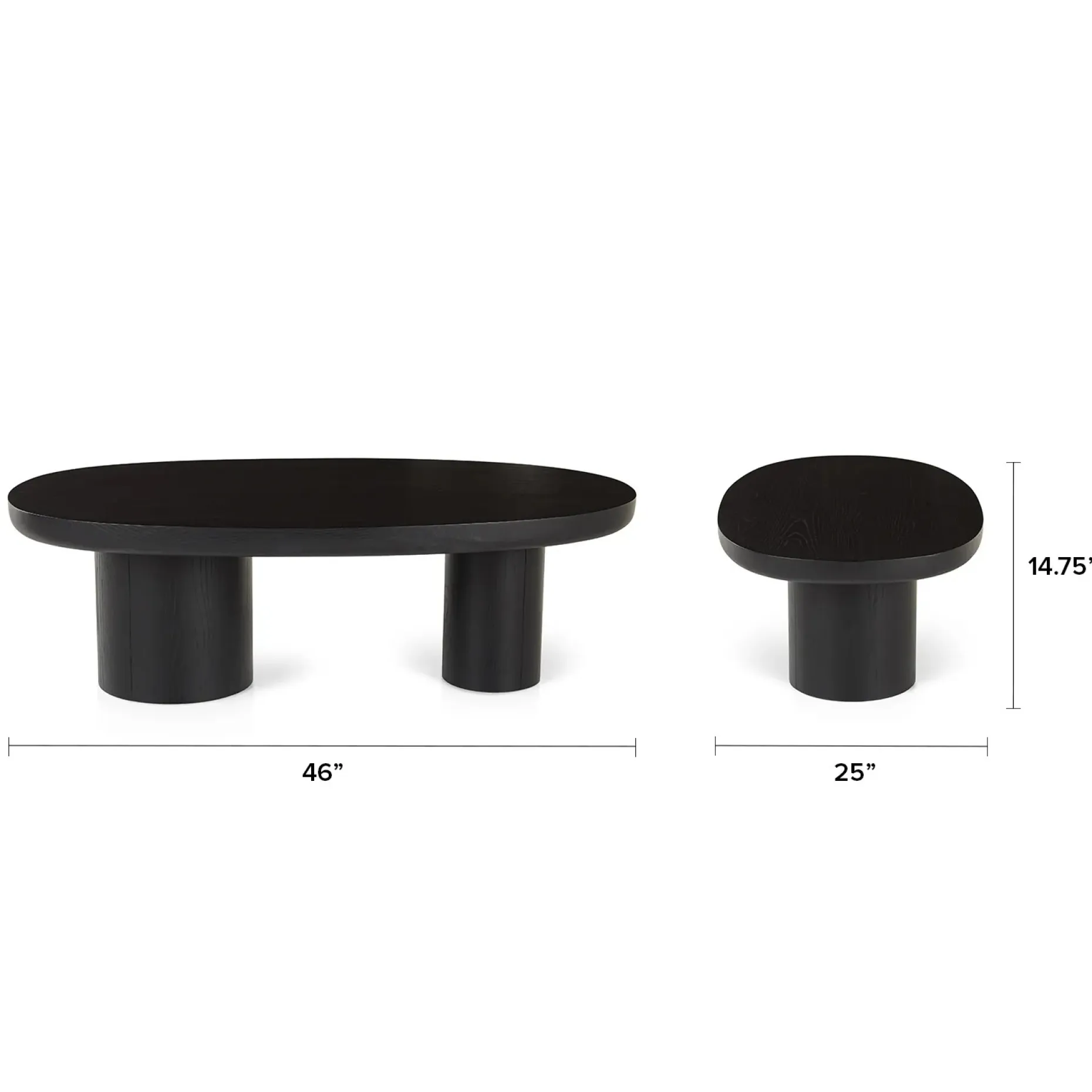 Baarlo 46" Coffee Table - Black