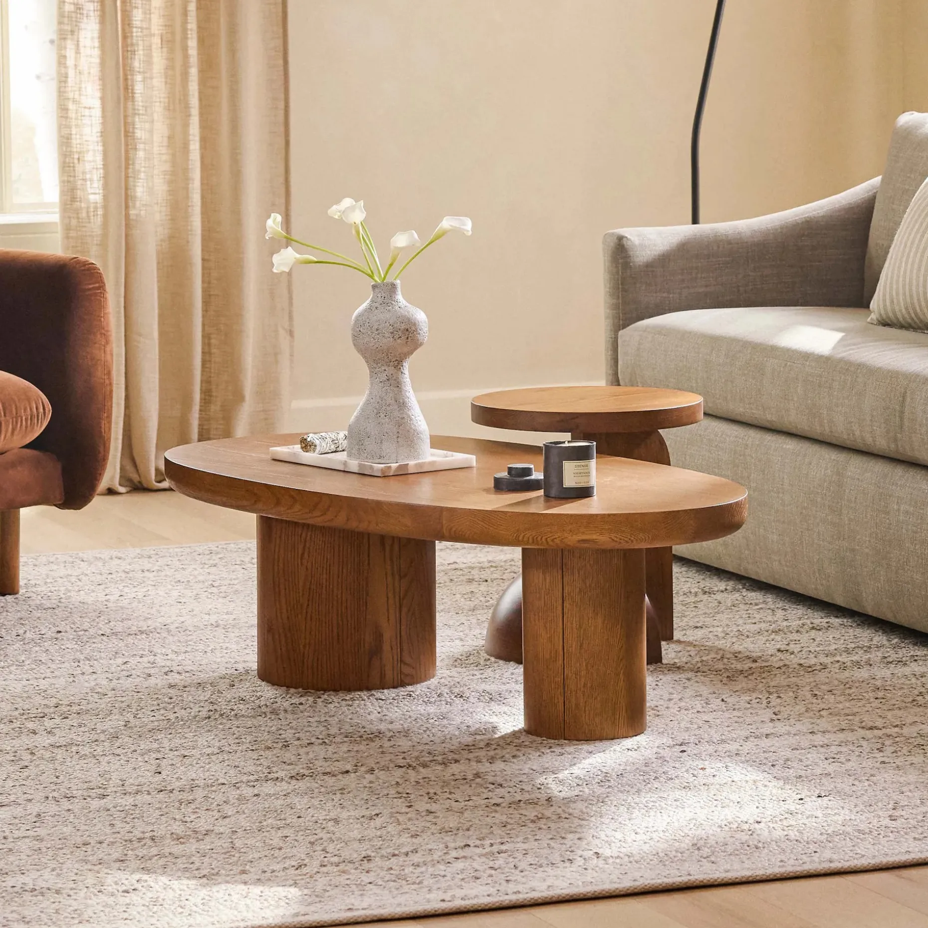 Baarlo 46" Coffee Table - Smoked Oak