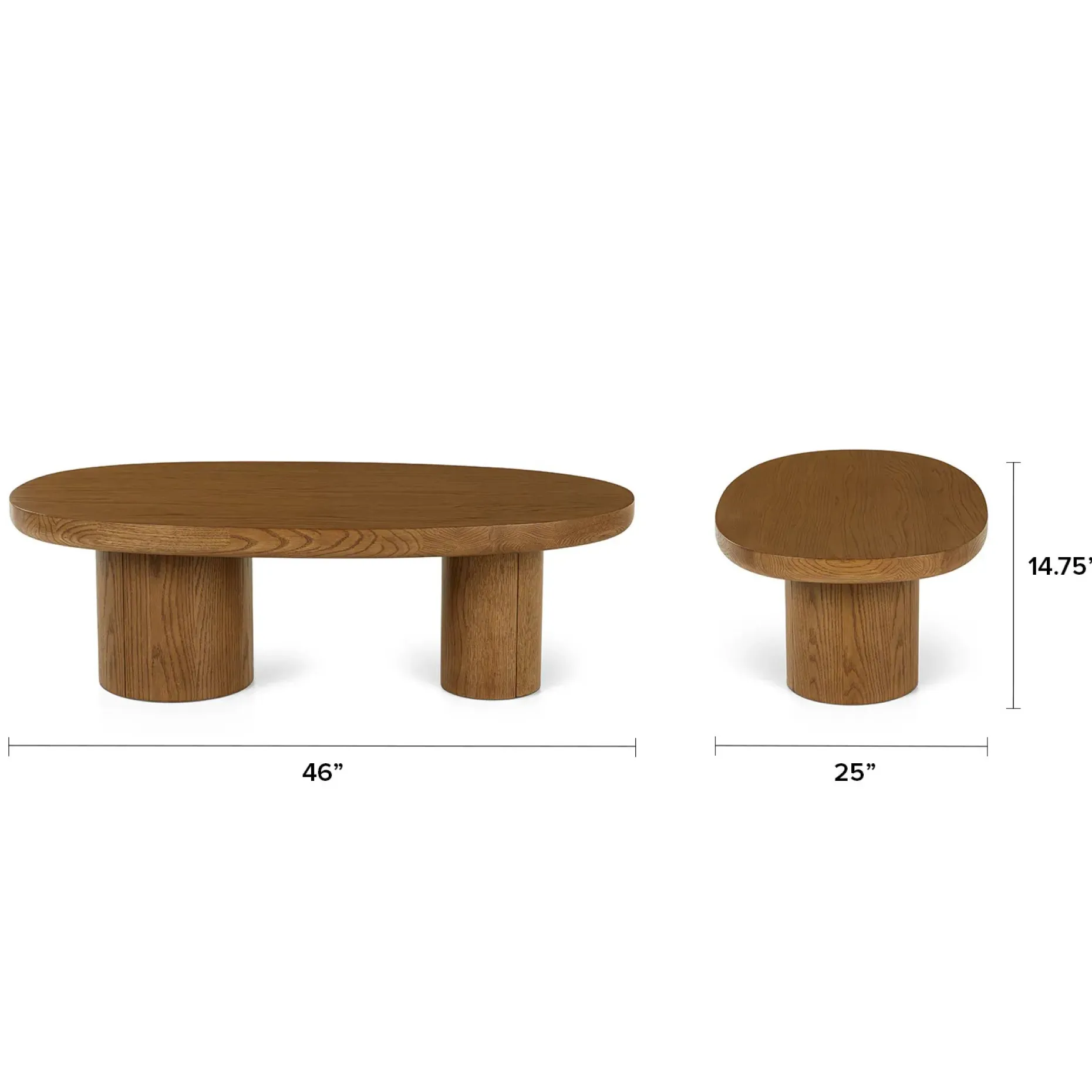 Baarlo 46" Coffee Table - Smoked Oak