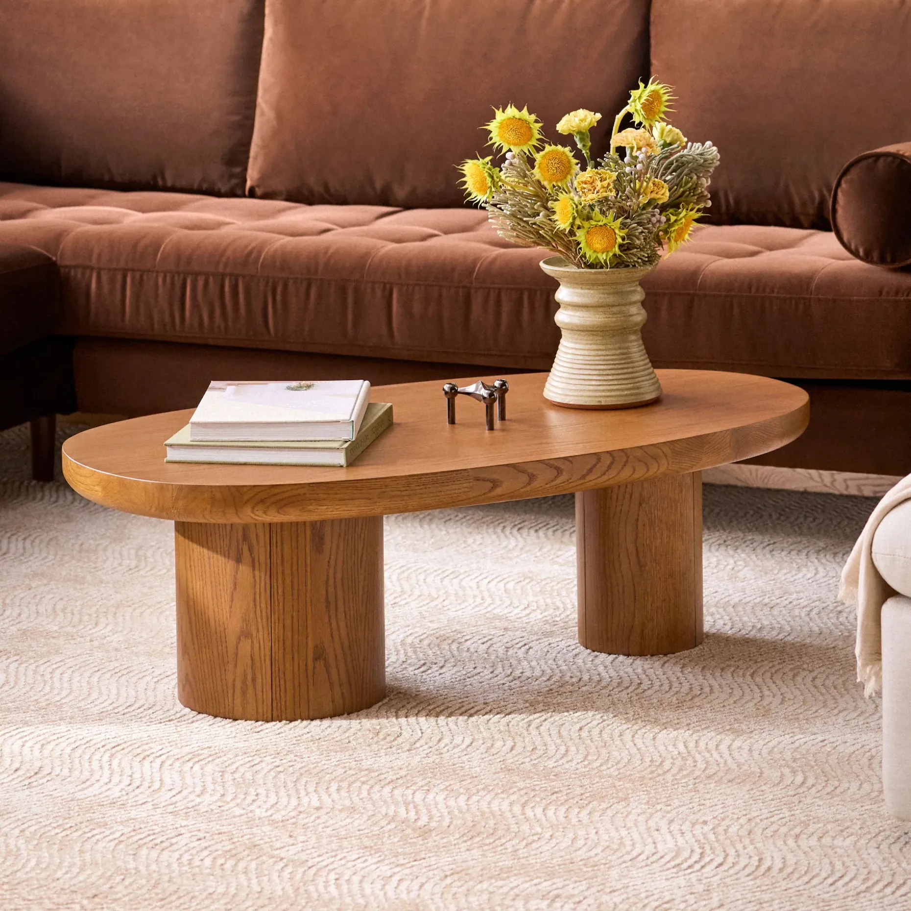Baarlo 46" Coffee Table - Smoked Oak