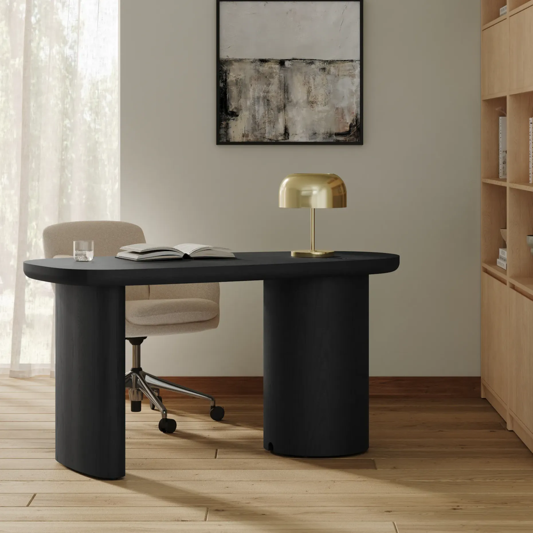 Baarlo 58.5" Desk - Black