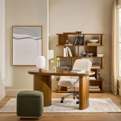 Baarlo 58.5" Desk - Smoked Oak