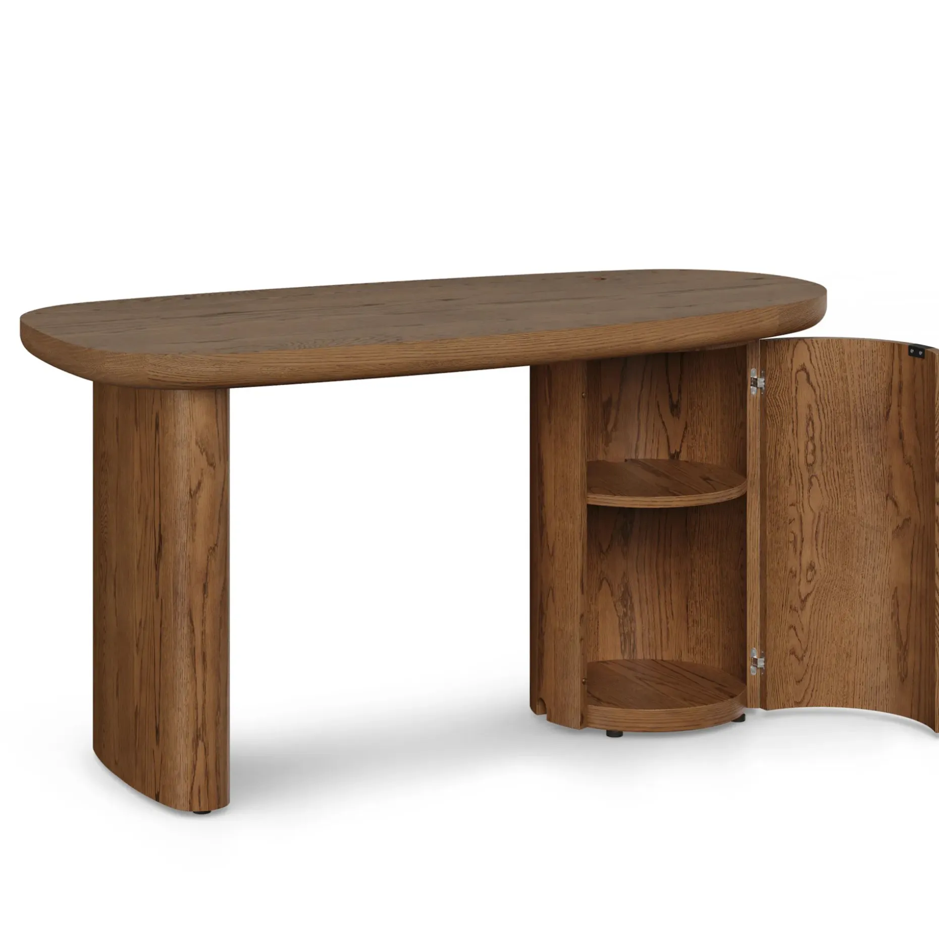 Baarlo 58.5" Desk - Smoked Oak