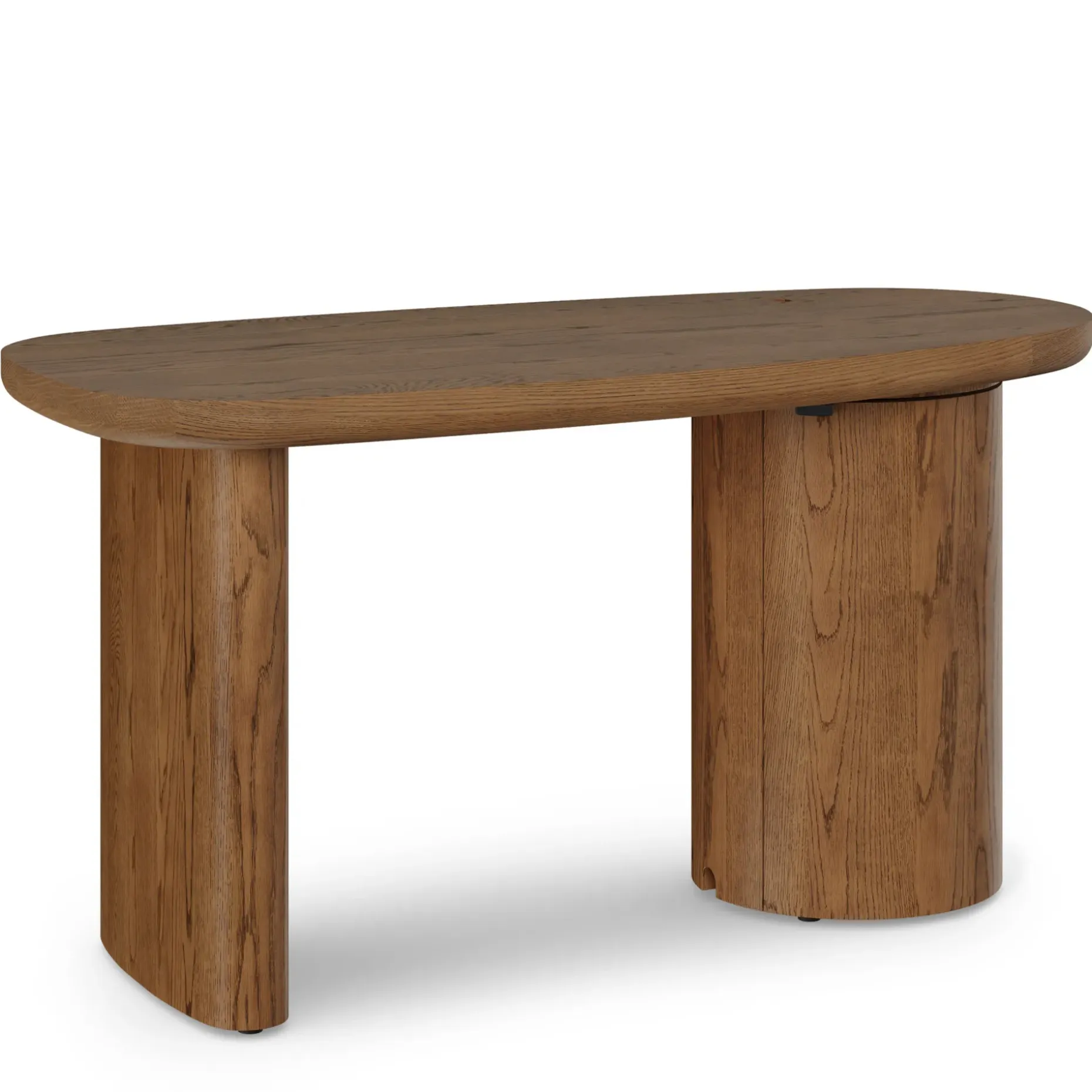 Baarlo 58.5" Desk - Smoked Oak