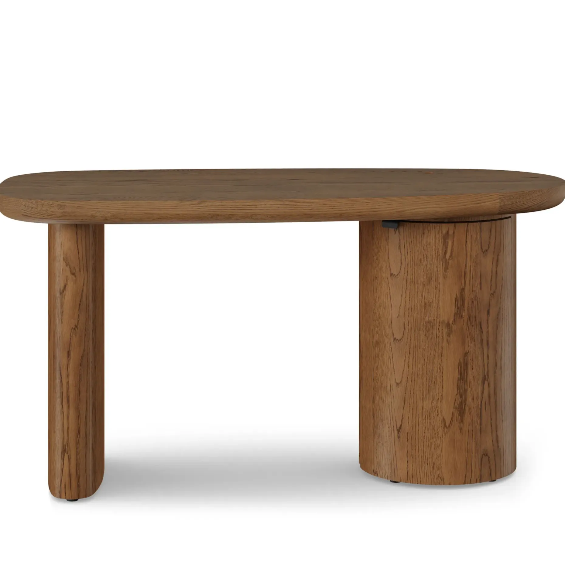 Baarlo 58.5" Desk - Smoked Oak