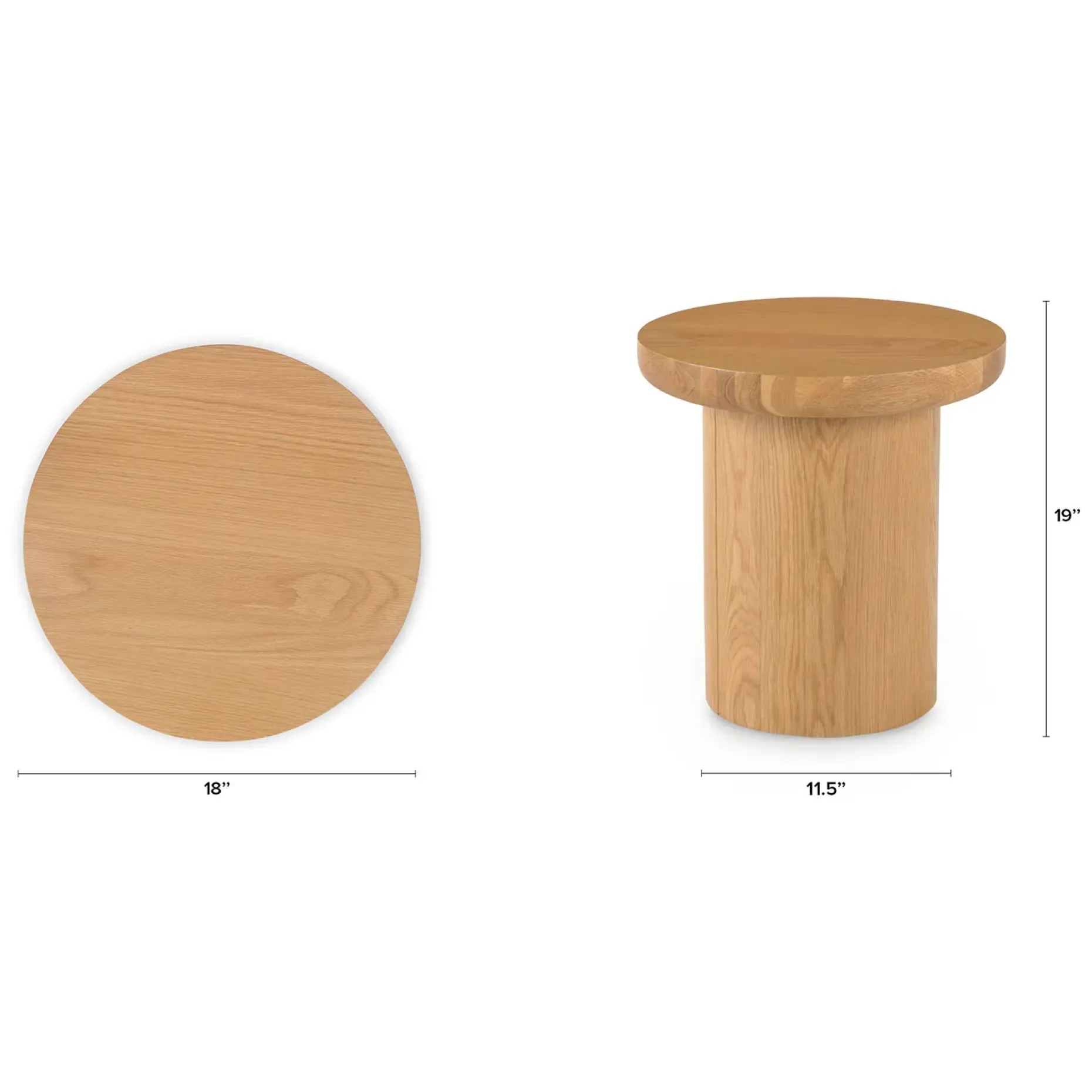 Baarlo Side Table - Oak