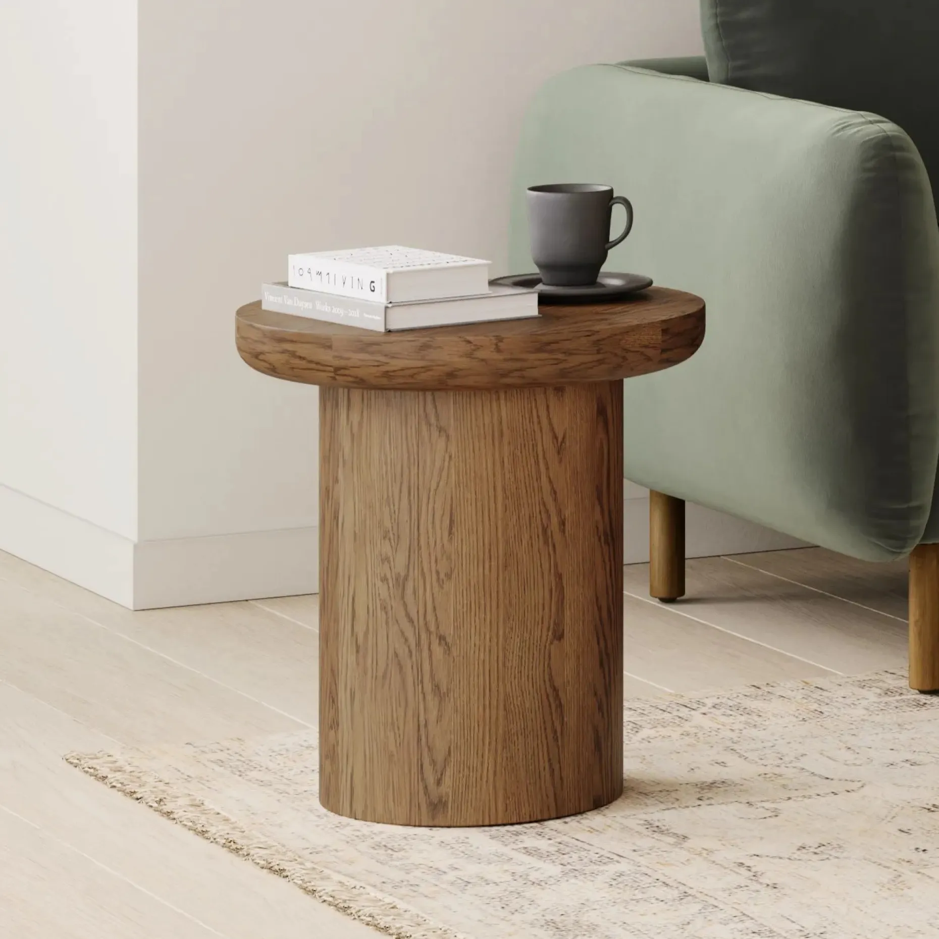 Baarlo Side Table - Smoked Oak