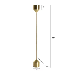 Barbell Floor Lamp - Brass