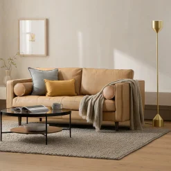 Barbell Floor Lamp - Brass
