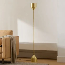 Barbell Floor Lamp - Brass
